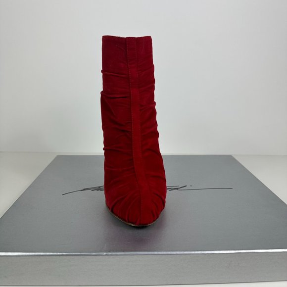 Brian Atwood suede leather boots with hidden platform - Picture 3 of 8